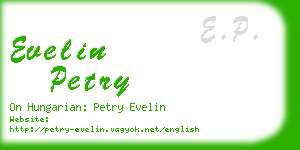 evelin petry business card